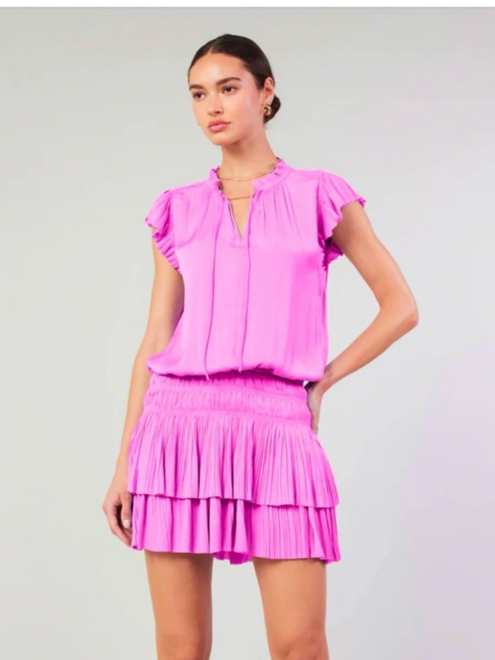 Current Air Women's Dresses Current Air Zoey Pleated Mini Dress